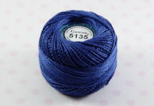 Пряжа Ирис 100% хлопок 10г 82м №5135 васильковый
