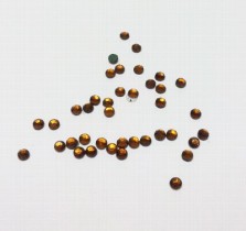 Клеевые стразы круглые с гранями RS SS10 табачный (smoked topaz) 144 шт.