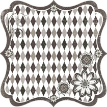 Бумага для скрапбукинга Mr.Painter PSF (190)043 Черно-белое