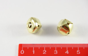 Металлические бубенчики 15 мм под золото