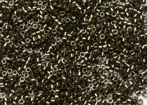 Бисер Япония MIYUKI Delica цилиндрический 11/0 5 г DB0011 оливковый металлизированный
