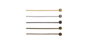  Штифт с шариком DC-105/10 24 мм 10 шт №04 под бронзу