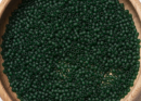 Бисер Япония круглый 11/0 10г 0939F зеленый изумруд, матовый прозрачный